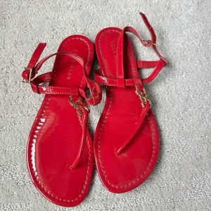 Cole Haan pink and gold sandals